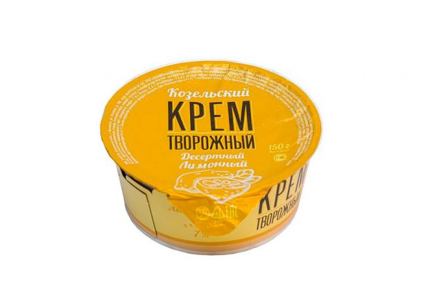 

Крем творожный «Козельское Молоко» Десертный лимон 7%, 150 г