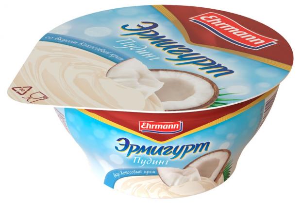 

Пудинг молочный «Эрмигурт» кокосовый крем 3,3%, 140 г