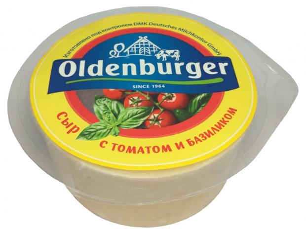 Сыр полутвердый Oldenburger с томатом и базиликом 50%, 350 г