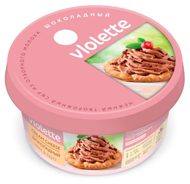 Сыр творожный Violette Шоколадный 50 140 г 94₽