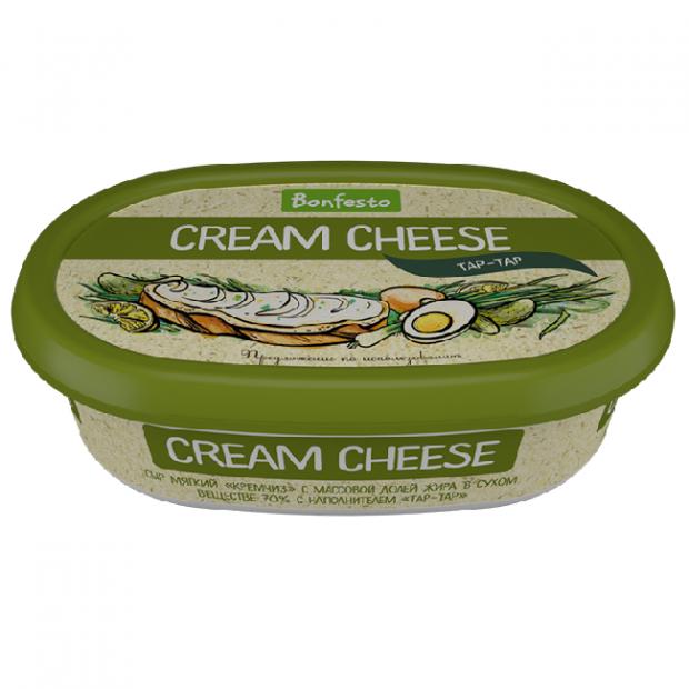 

Сыр мягкий Bonfesto Cream Cheese Тар Тар 70%, 170 г