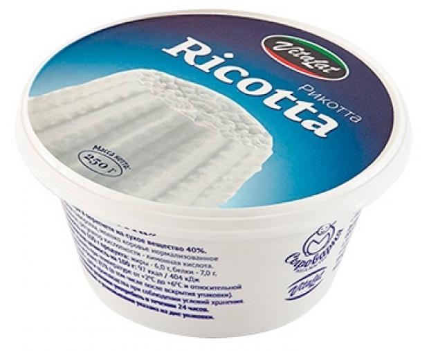 Сыр творожный VitaLat Рикотта 40 250 г 132₽