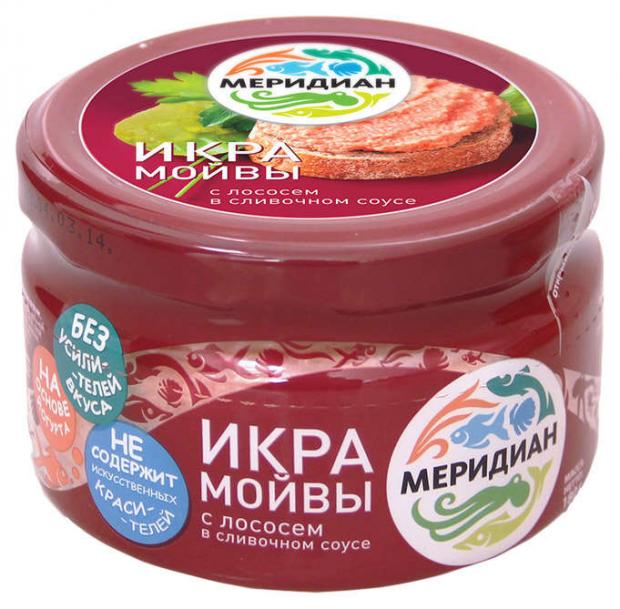 

Икра мойвы «Меридиан» с лососем в сливочном соусе, 180 г
