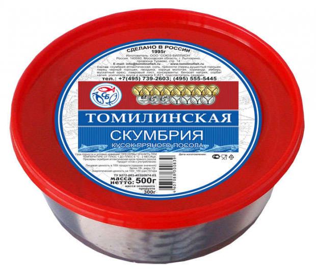 

Скумбрия «Томилинская» пряного посола, 500 г