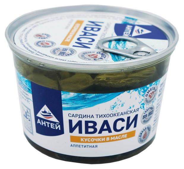 

Сардина «Антей» Иваси кусочки в масле, 210 г