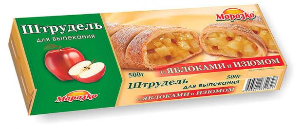 Штрудель с яблоком и изюмом Морозко 500 г 117₽
