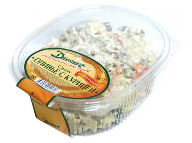 Салат Оливье Данессия с курицей 500 г 259₽