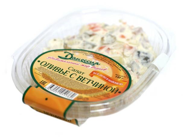 Салат Оливье Данессия с ветчиной 150 г 73₽