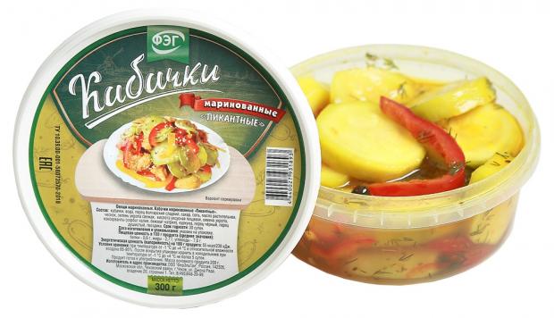 

Кабачки маринованные «ФЭГ» Пикантные, 300 г