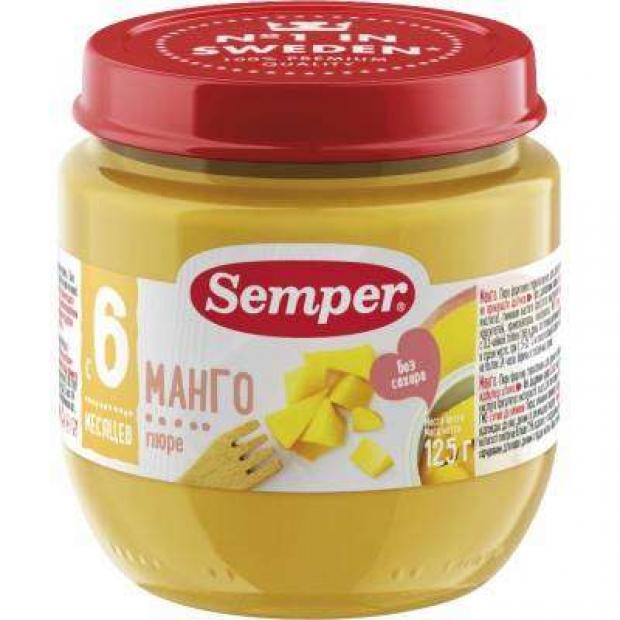 

Пюре Semper Манго с 6 мес, 125 г