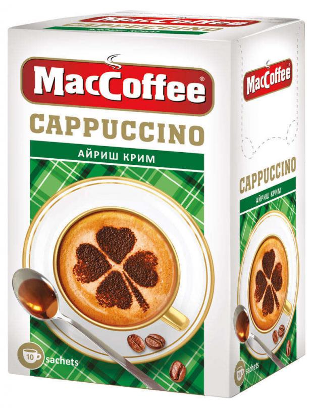 

Напиток кофейный MacCoffee Cappuccino Irish Cream 3в1, 10х12,5 г