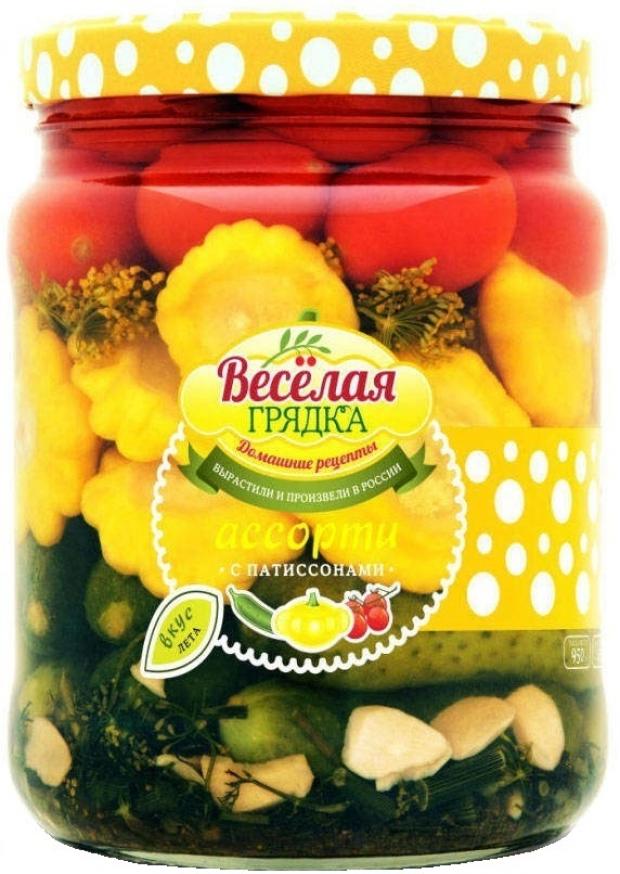 

Ассорти овощное «Веселая Грядка» с патиссонами, 950 г