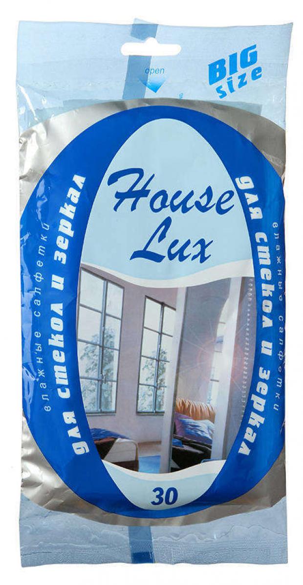 

Салфетки влажные для стекол и зеркал House Lux, 30 шт