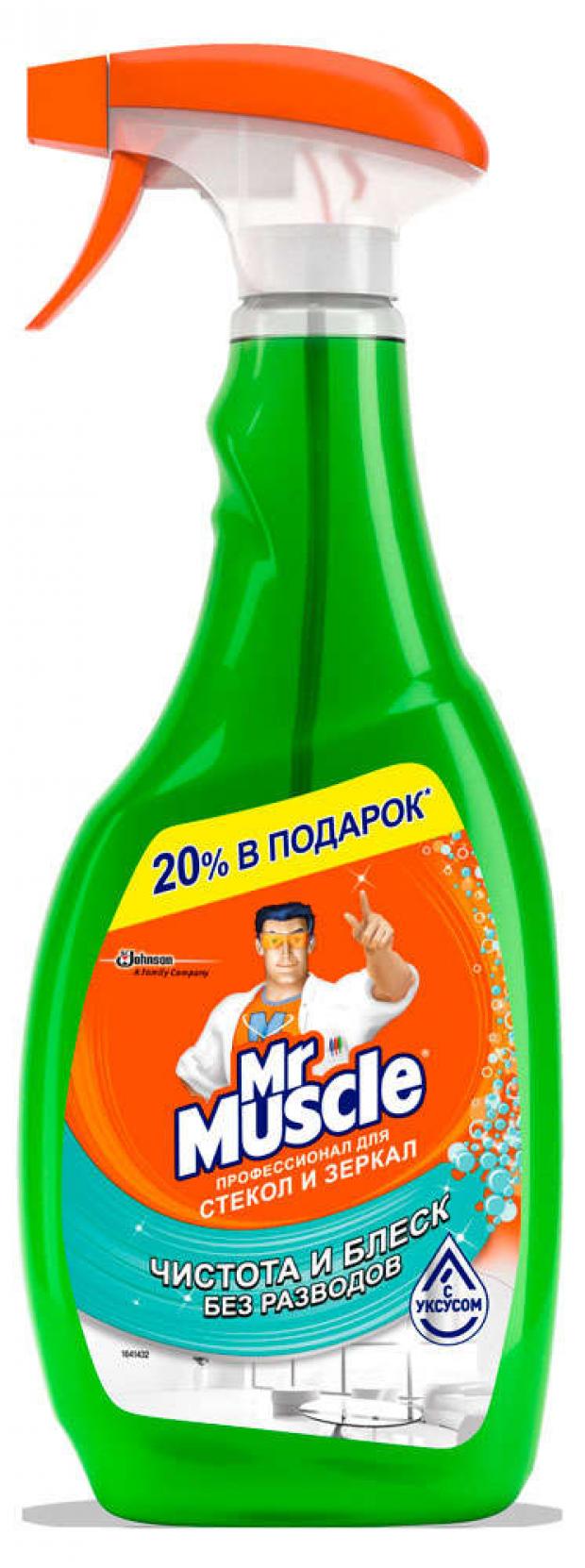 Средство для мытья стекол и зеркал Mr. Muscle Профессионал, 50мл