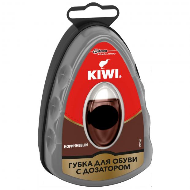 

Губка для обуви Kiwi Express Shine с дозатором коричневая, 1 шт