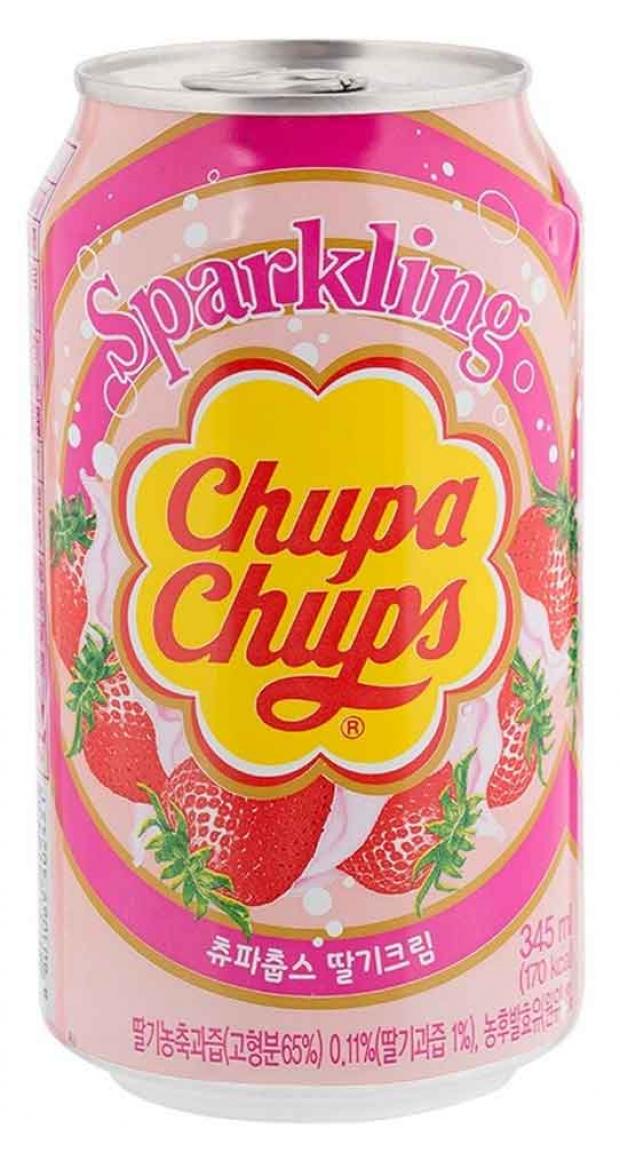 Напиток газированный Chupa Chups клубника со сливками безалкогольный 345 мл 91₽