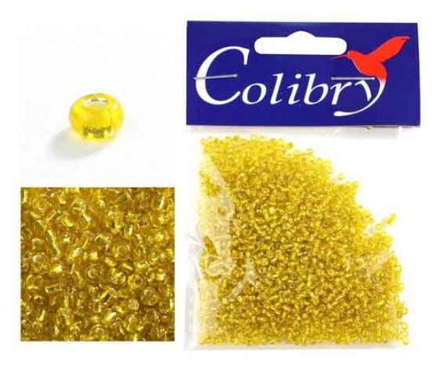 Бисер Colibry размер 10 золотой 60 г 40₽
