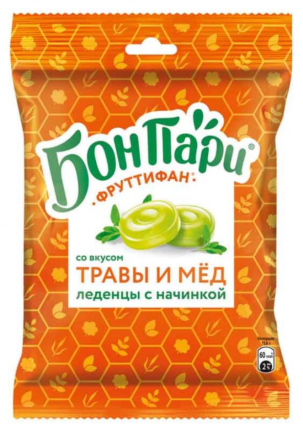 

Леденцы «Бон Пари» Фруттифан со вкусом трав и меда, 65 г