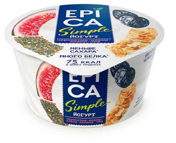 

Йогурт Epica с черносливом инжиром злаками и семенами чиа 1,6%, 130 г