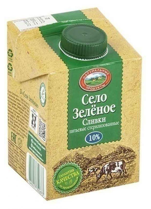 Сливки питьевые Село Зелёное стерилизованные 10 500 мл 101₽