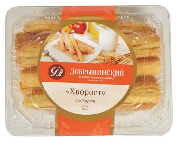 

Слойка «Добрынинский» Хворост с сахаром сдобная, 100 г