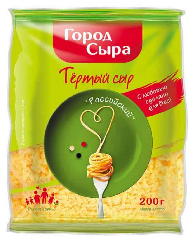 

Сыр тертый «Город Сыра» российский, 200 г