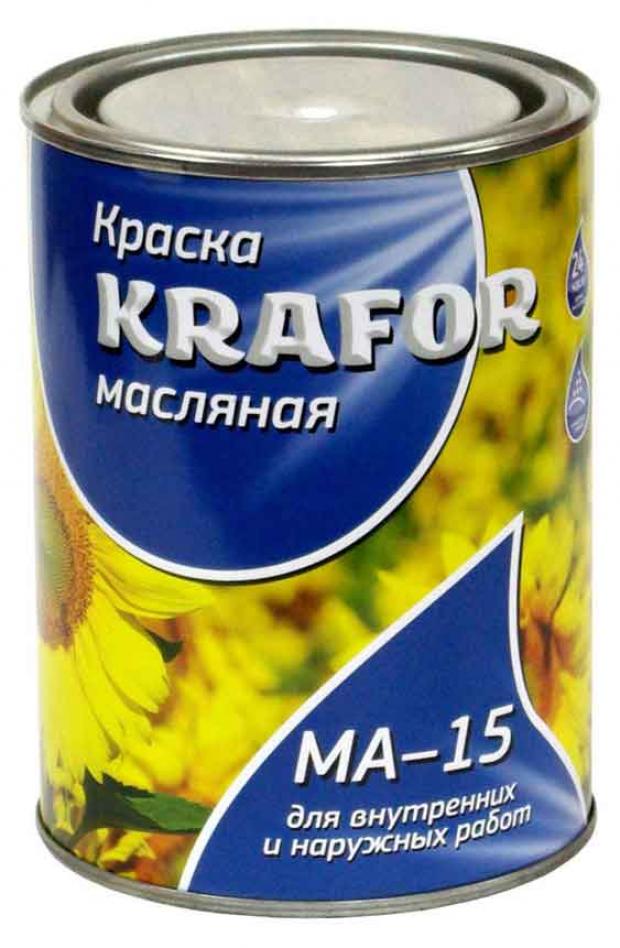 

Краска Krafor МА–15 масляная бежевая 900 г