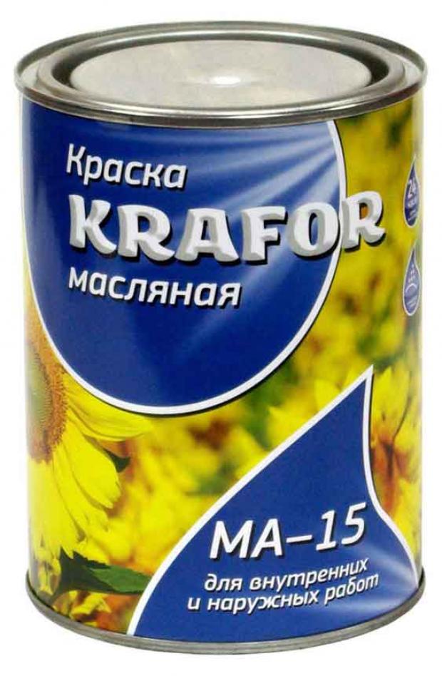 Краска Krafor МА–15 масляная бежевая 900 г