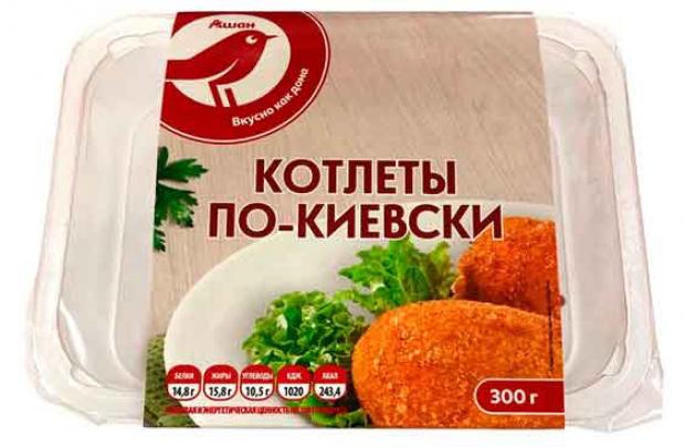 

Котлеты АШАН по-киевски жареные, 300 г