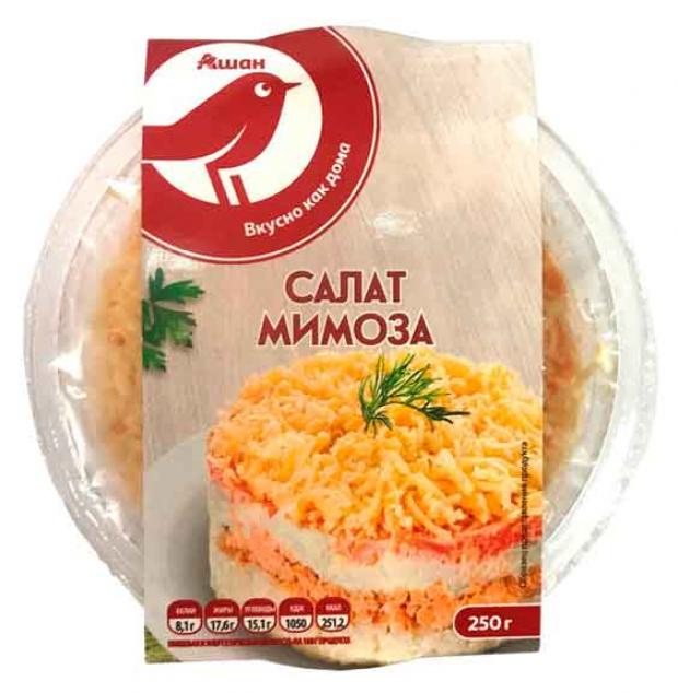 

Салат АШАН Мимоза с горбушей, 250 г