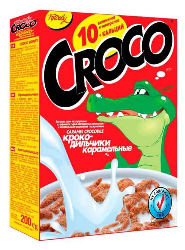 

Готовый завтрак Krosby крокодильчик карамельный, 200 г