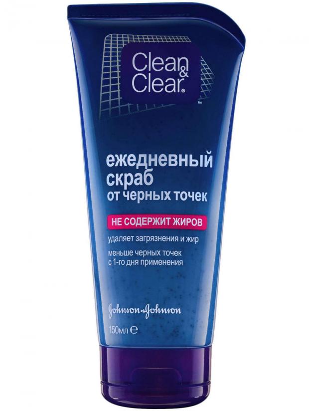

Скраб от черных точек Clean&Clear ежедневный, 150 мл