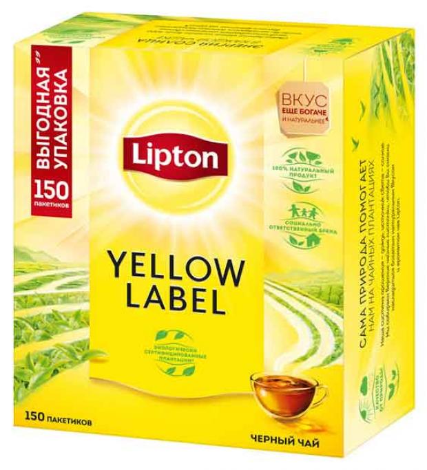 

Чай черный Lipton Yellow Label Энергия солнца листовой, 250 г