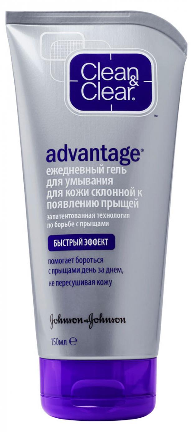 

Гель для умывания Clean&Clear Advantage защита от прыщей, 150 мл