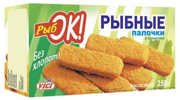 

Палочки рыбные VICI РыбОК замороженные, 250 г