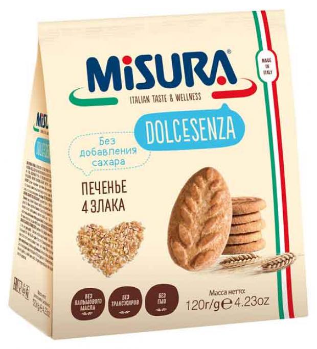 Печенье Misura DOLCESENZA 4 злака 120 г 107₽