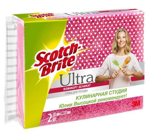 Набор губок для посуды Scotch-Brite Ultra Comfort 2 шт 168₽