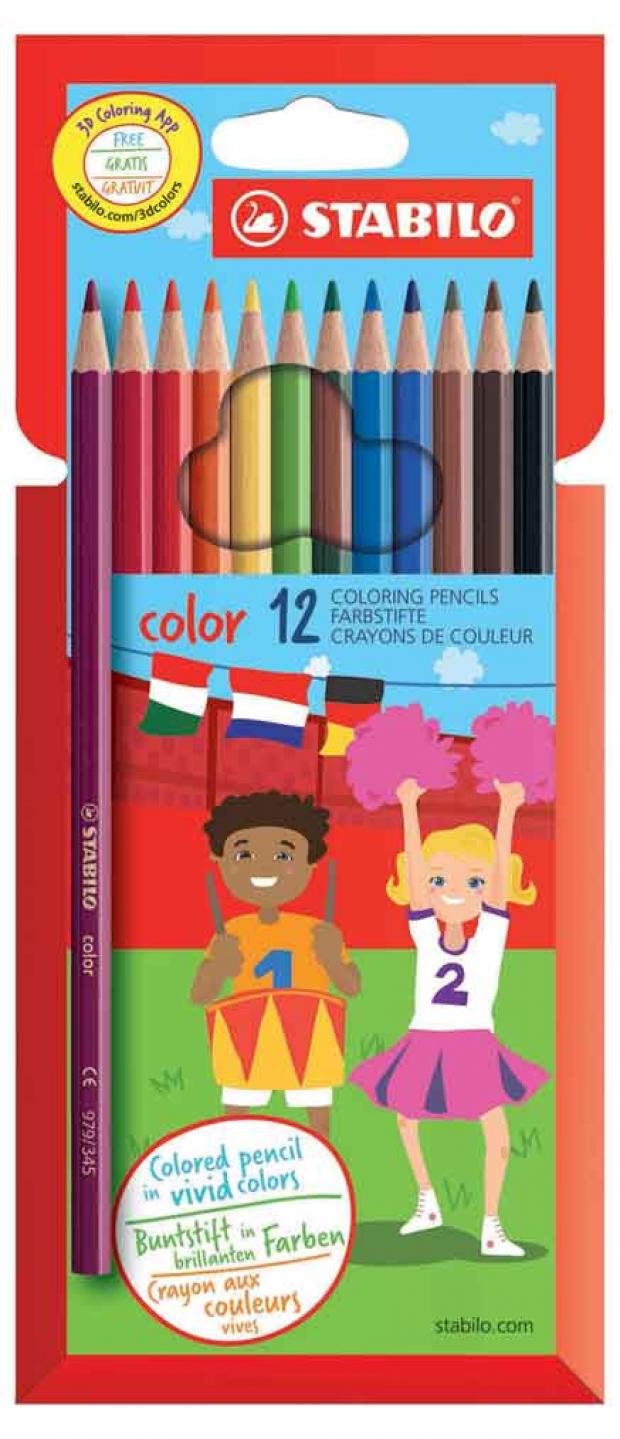 Набор цветных карандашей Stabilo 12 цветов 206₽