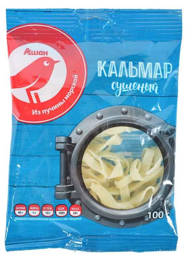 Кальмар сушенный АШАН 100 г 118₽