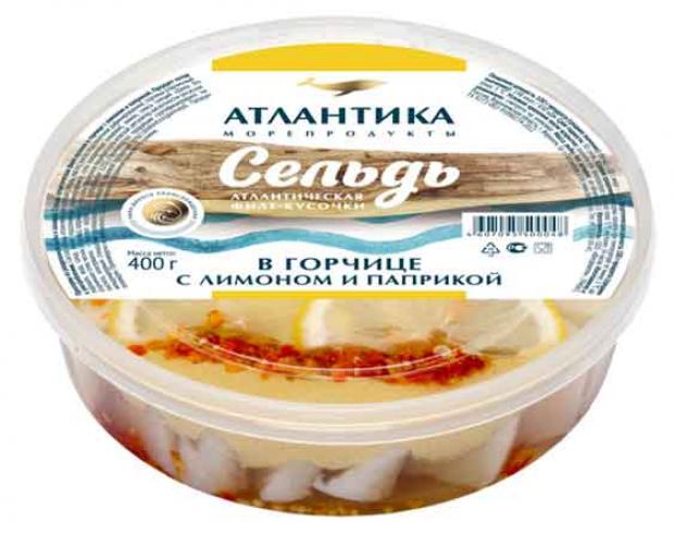 

Филе сельди «Атлантика» в горчице с лимоном и паприкой, 400 г