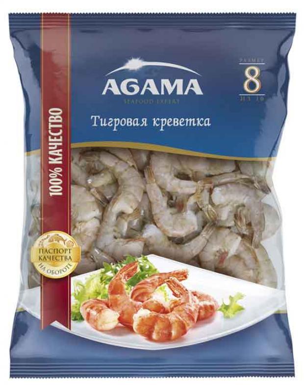 Креветки Agama тигровые №8 свежемороженные, 400 г
