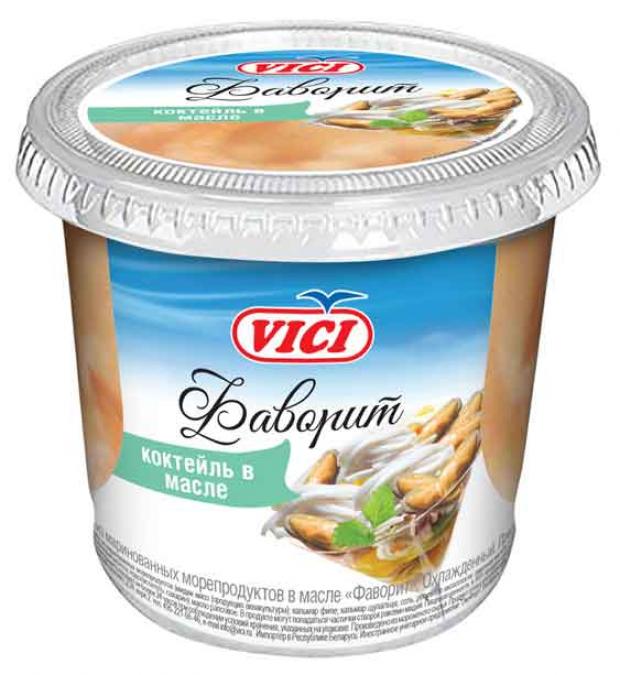 

Коктейль VICI Фаворит из маринованных морепродуктов в масле, 360 г
