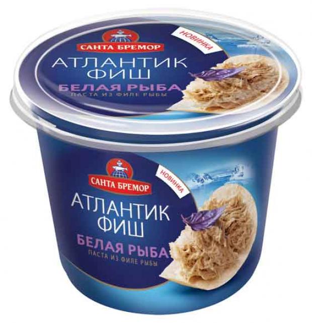 Паста из филе тресковых рыб «Санта Бремор» Атлантик Фиш Белая рыба, 140 г