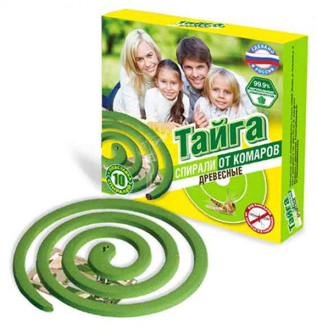 Спирали от комаров Тайга древесные 10 шт 48₽