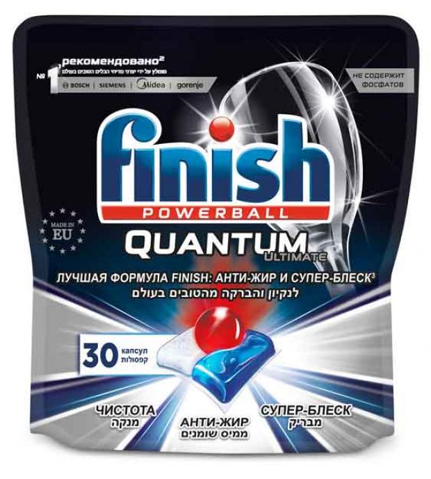 

Таблетки для посудомоечной машины Finish Quantum Ultimate, 30 шт