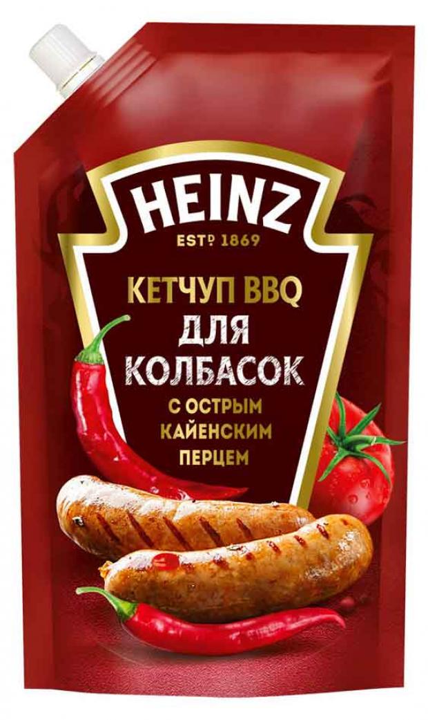 Кетчуп Heinz BBQ для колбасок с острым кайенским перцем, 350 г кетчуп heinz с горчицей дой пак