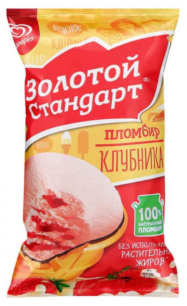 

Мороженое пломбир «Золотой стандарт» Клубника, 85 г
