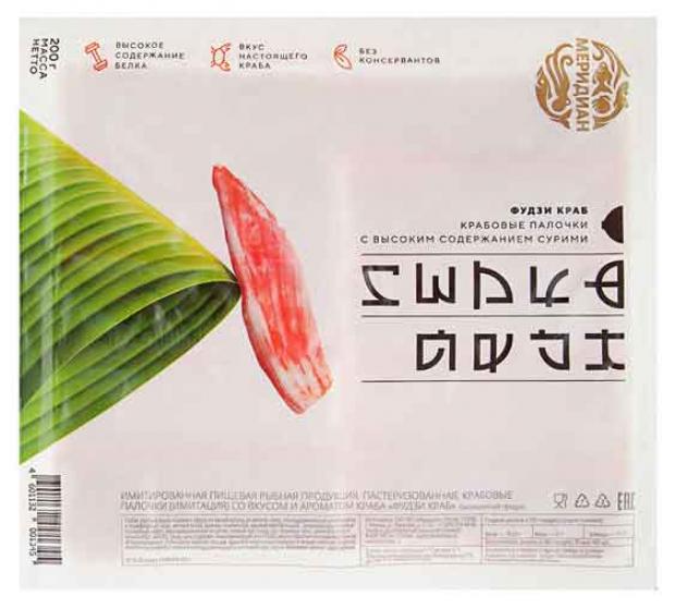 Крабовые палочки Меридиан Фудзи краб 200 г 159₽