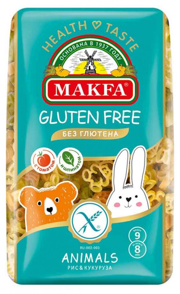 Макаронный изделия MAKFA ANIMALS рис и кукуруза, 300 г