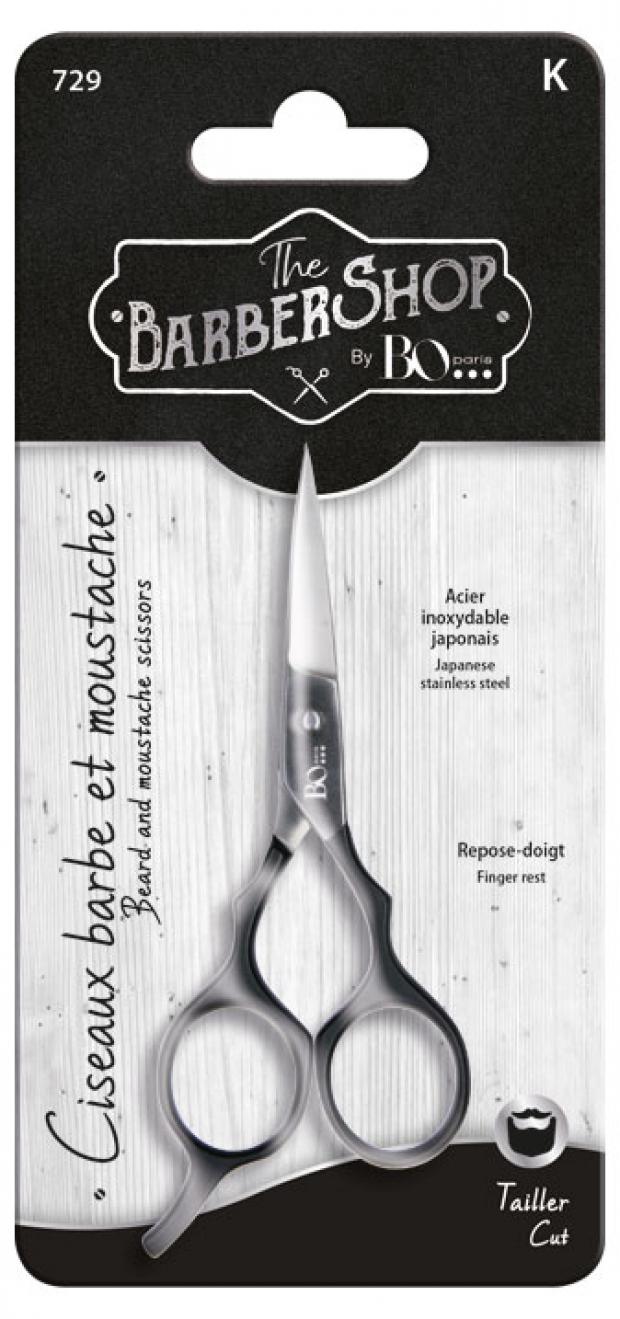 

Ножницы для бороды и усов BO Paris Barber антрацитово-серый